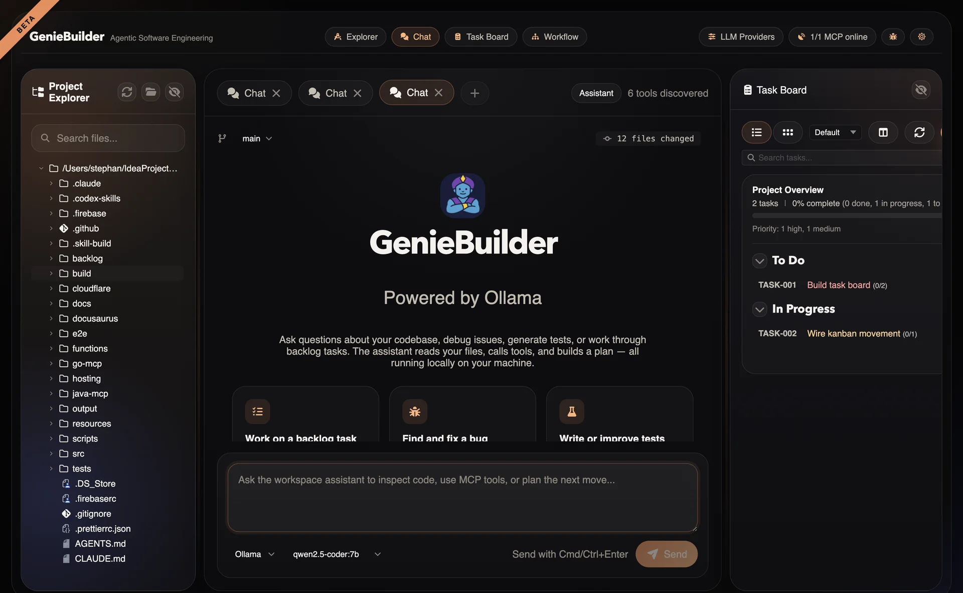 Chat Workspace - Multiple Tabs