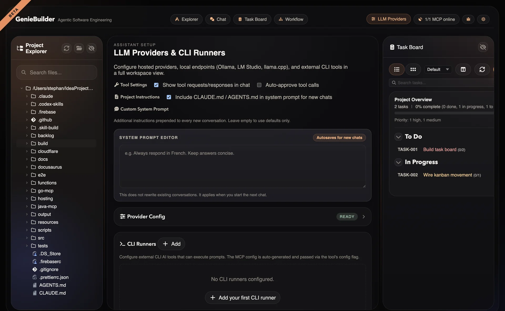 LLM Providers Settings